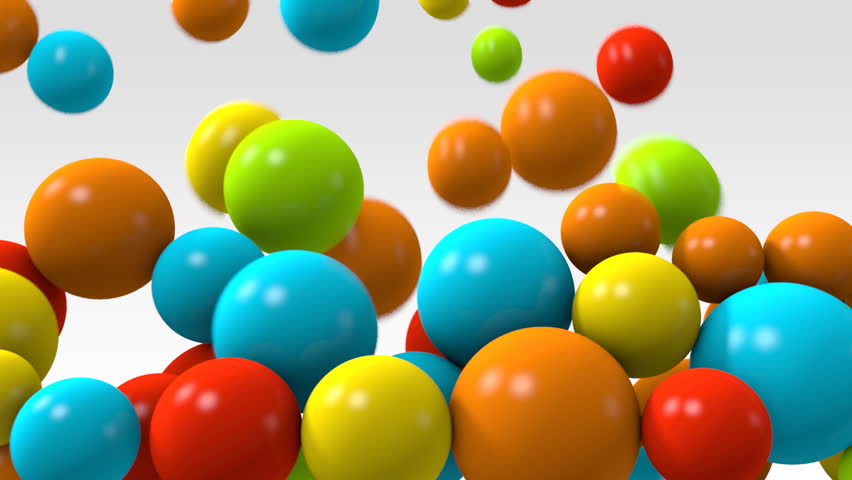 falling ball colorful